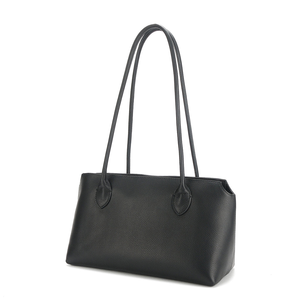 Fold-Over Tote, women's genuine leather tote bag