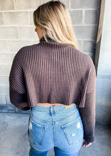 Load image into Gallery viewer, Hot Chocolate Cropped Sweater
