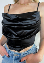 Load image into Gallery viewer, City on Lock Satin Crop Top
