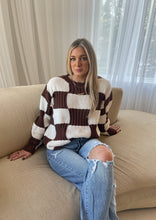 Load image into Gallery viewer, Come Through Checkered Sweater
